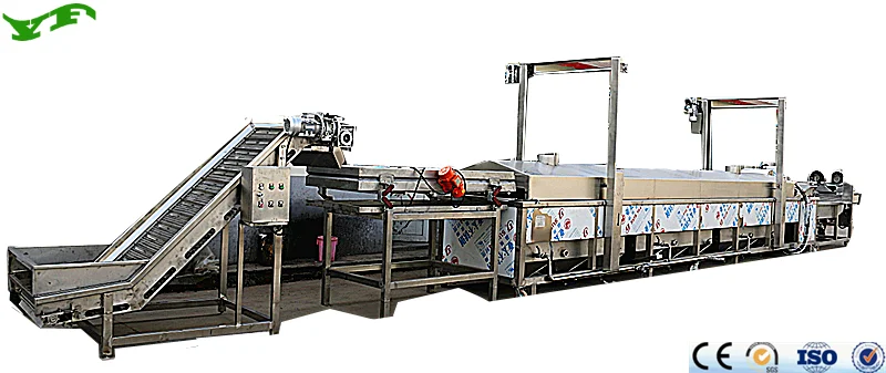 
Multifunction continuous fryer/frying machine fried production line for meat, beef, mutton, peanut 