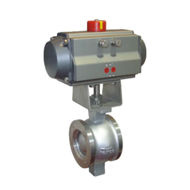 Flanged segment ball valve