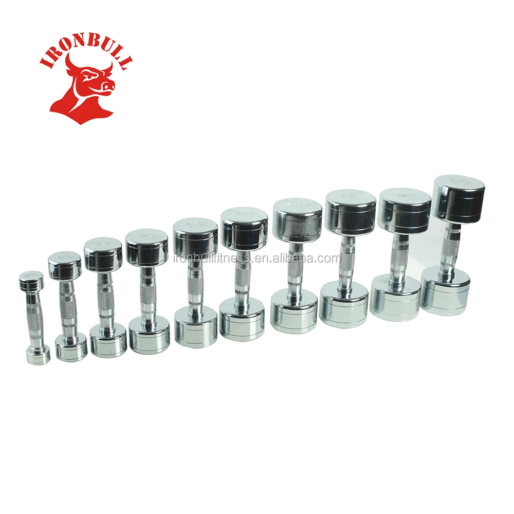 chrome stainless steel dumbbell