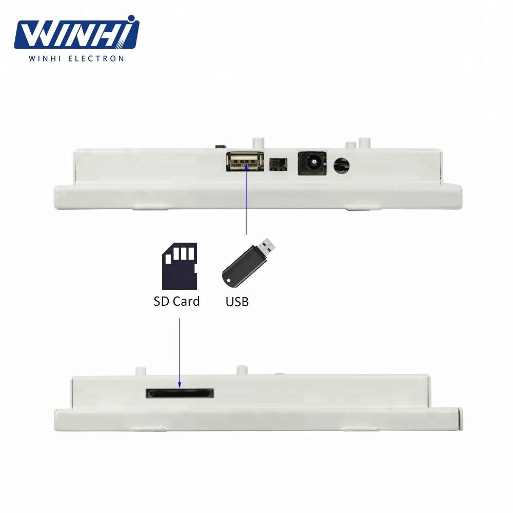 10.1inch lcd monitor restaurant USB SD panel display TV with memory card slot advertising player