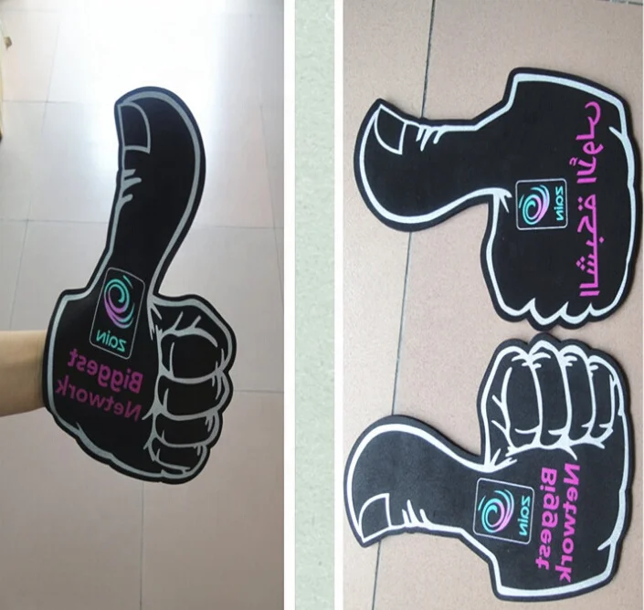 Одобренная перчатка для приветствия EVA, большая ручка из пенопласта с различным дизайном