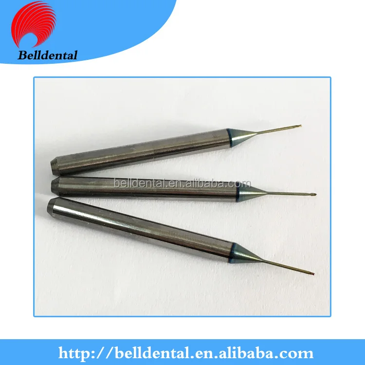 
New Arrivals CAD CAM System DLC Coating Dental 0.6 1.0 2.0 Zirconia Milling tools s for roland milling machine 