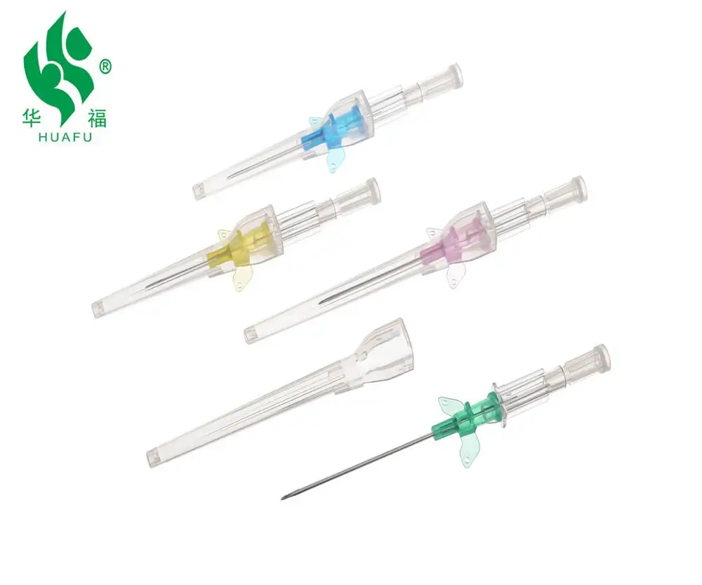 
safety sterilize types indwelling needle plastic cannula factory 