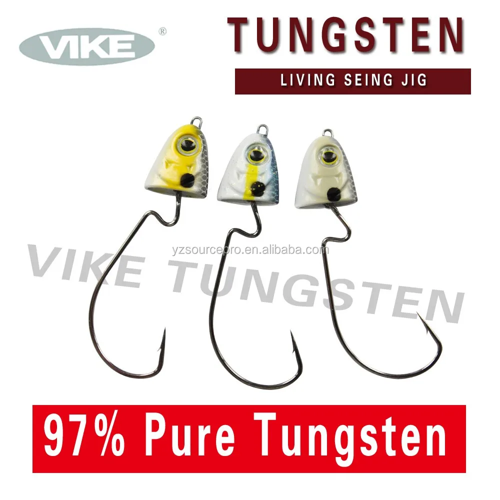 12TLWJ50-517 fishing tungsten living wiggly jig with 5/0 hook 1/2 oz. (14.2g) tn shad color 1pk