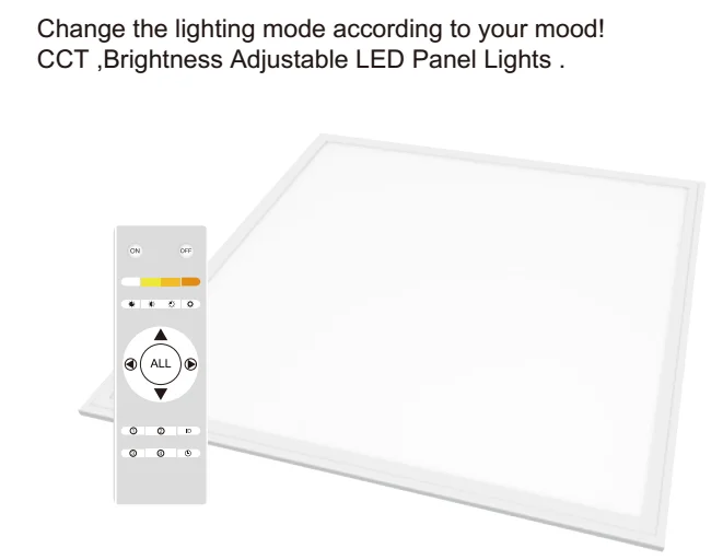 2.4g led panel light 2x2 2x4 Jiangjing  CCT adjustable recessed US
