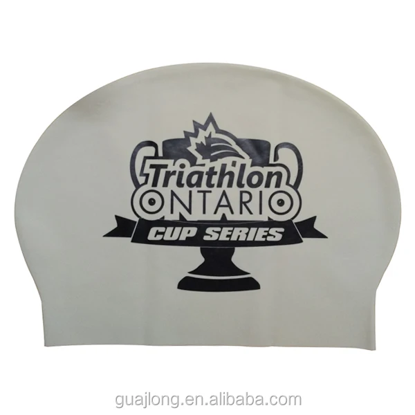 
High quality customized logo waterproof latex swim cap 