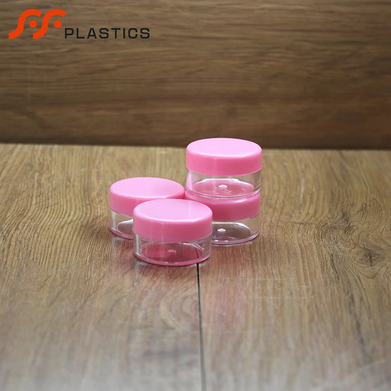 Traveling Small Plastic Cans Clear Jar Travel Packing Plastic Cream Box Loose Powder Container