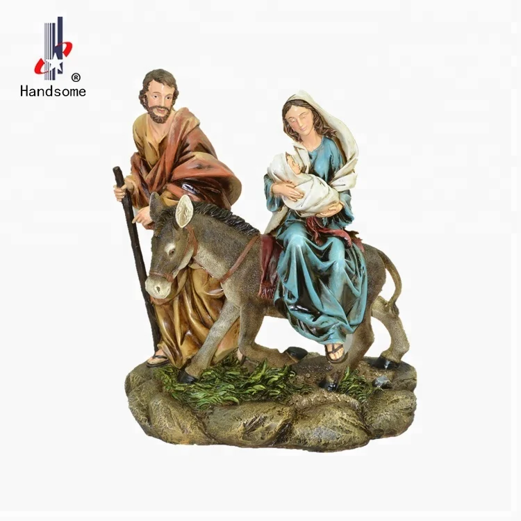 8.5 Inch High Quality Guardian Angel Resin Religious Holy Family Crafts