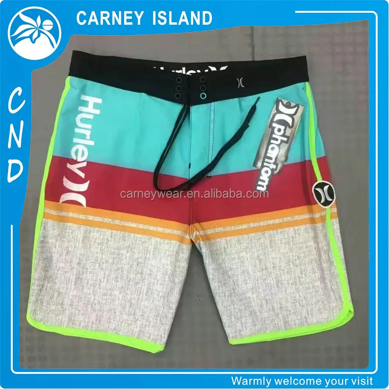 Custom surf 4 way stretch printed hurley wholesale mens boardshorts