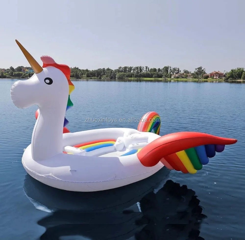 
 Гигантское животное надувной плавающий супер Единорог остров  