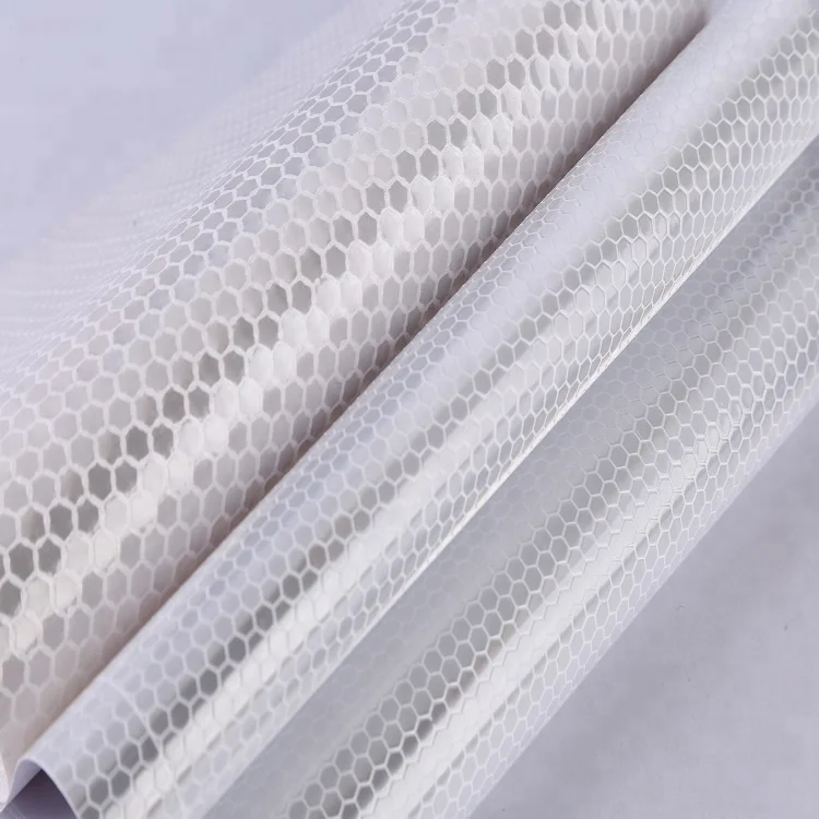 Hi-Vis Honeycomb Non-adhesive Reflective Flex Banner Vinyl For Billboard