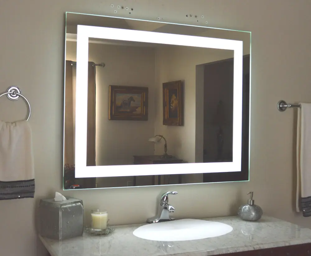 2022 Hot Sale Square Shape Bathroom  Backlit Mirrors With LED Lights