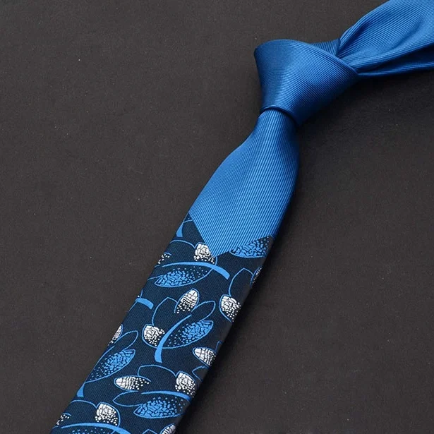
Mens Skinny Ties Luxury Floral Plaid Neckties Slim Tie Classic Business Wedding Tie For Men 