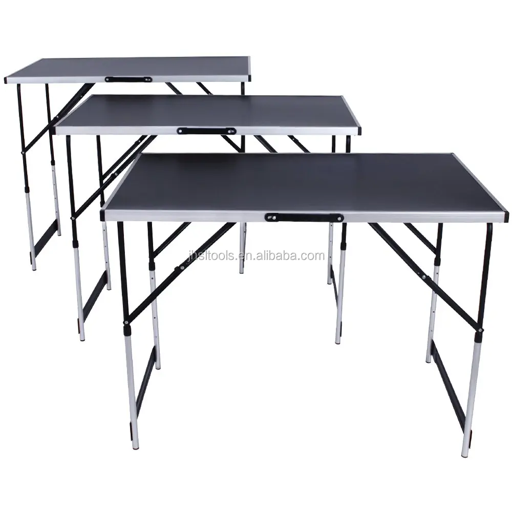 
Adjustable Folding Work Table in Aluminium for Wallpaper 300 X 60 Cm Folding Camper Camping Picnic Table SL-Wt009 