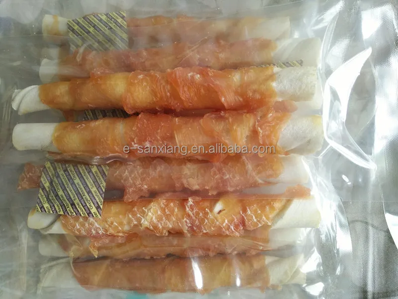 chicken wrap rawhide dog treats private label dog chews OEM pet foods factory