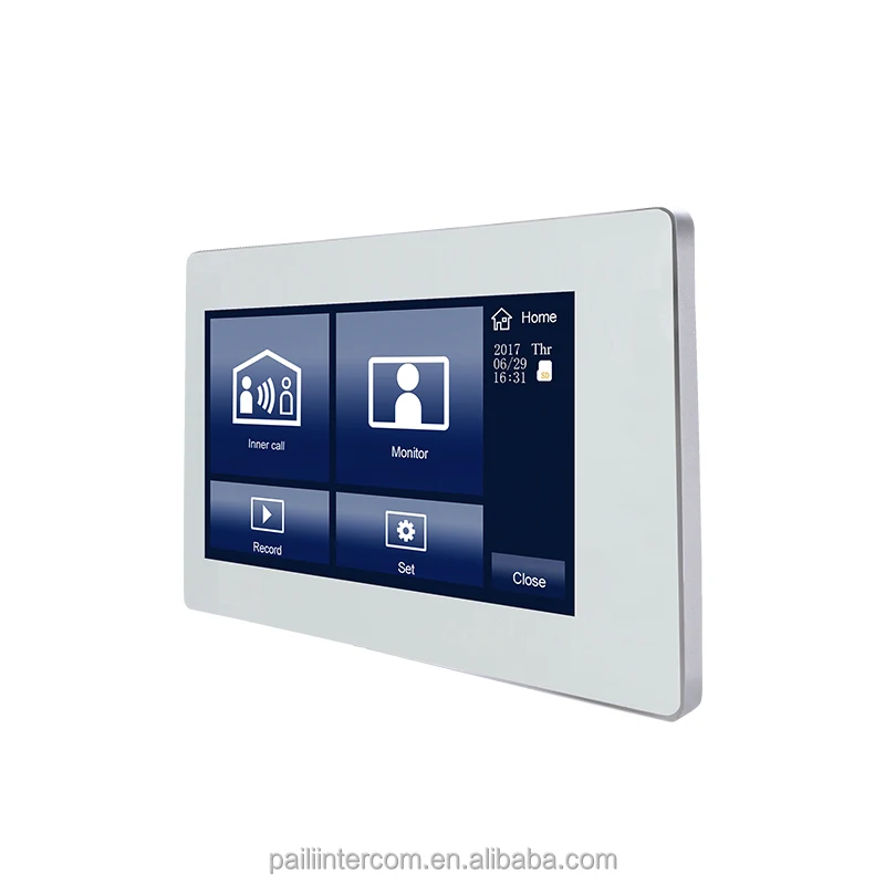 2 Wire Video Door Phone Intercom System With 7 Inch  Screen Monitor Night Vision Door Entry System For Villa Security
