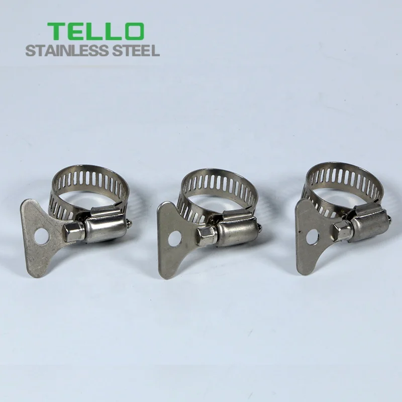 stainless hose clamps with plastic thumb screw