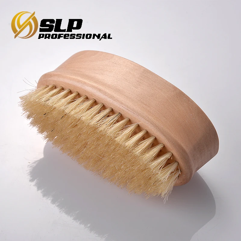 
Best wooden bristle brush wooden handle oval beard brush 