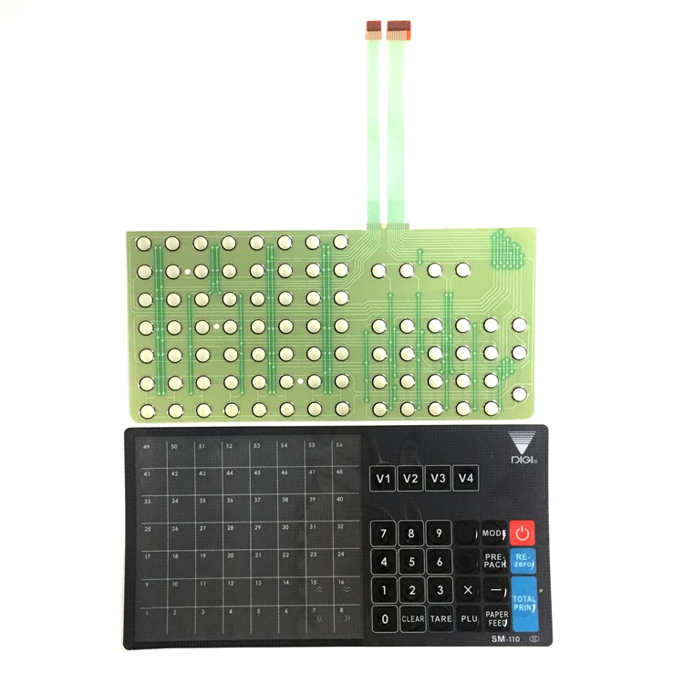 customize Sm110 PLUS Electronic Scale Circuit English  Key sheet SM100 Keyboard Membrane overlay Film Sheet for DIGI
