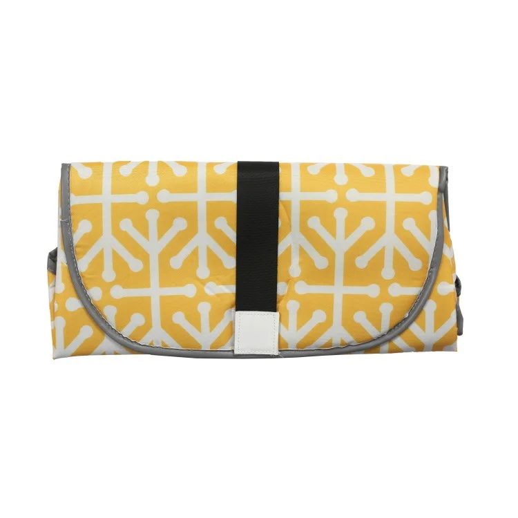Foldable Waterproof  Lightweight Travel Home Portable Diaper Changing Mat With Pockets