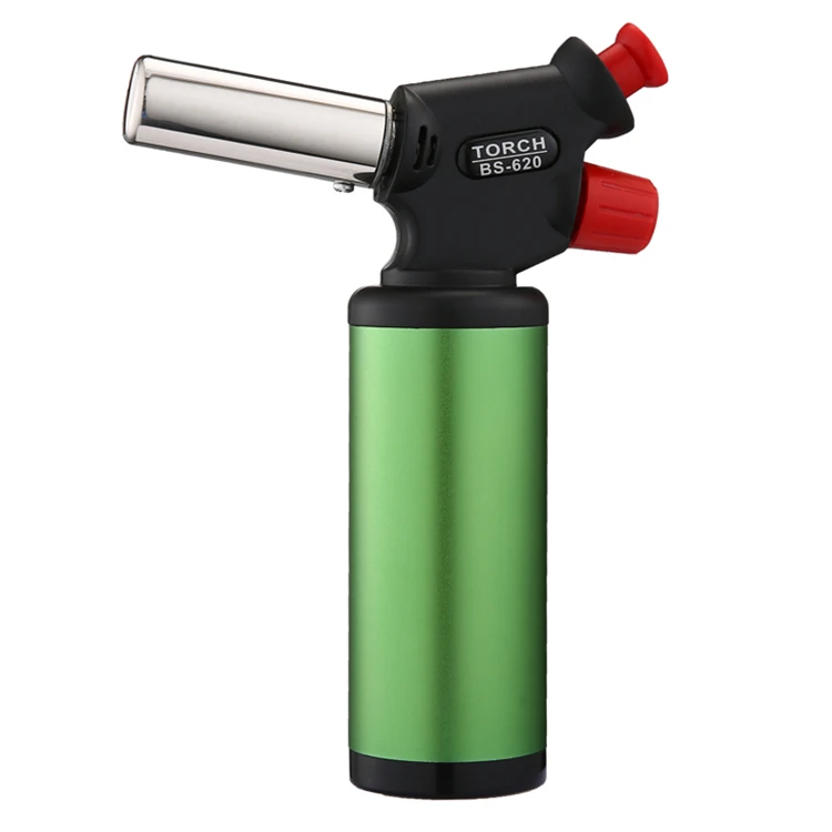 Professional plastic jet flame cooking culinary butane torch BS-620 gas lighter in bbq tools