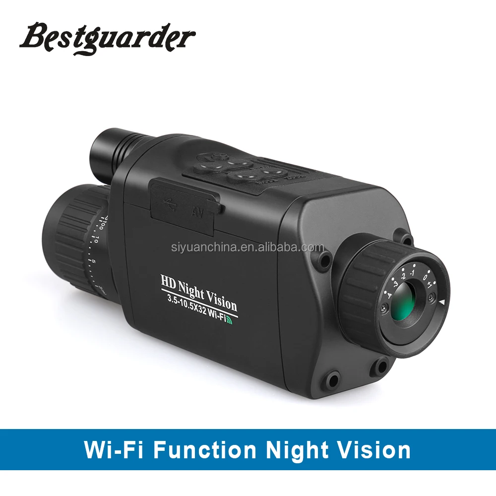 Bestguarder Wifi Digital Night Vision Monocular 350M  in dark with photo and video recording function