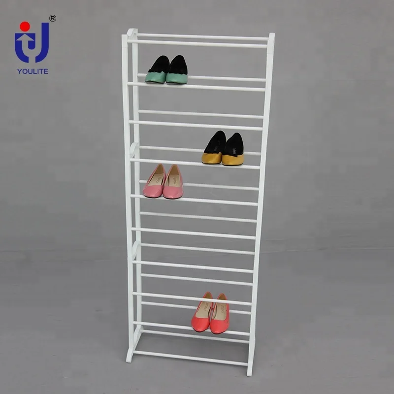 Hot sale portable plastic cheap 50 pair shoe rack
