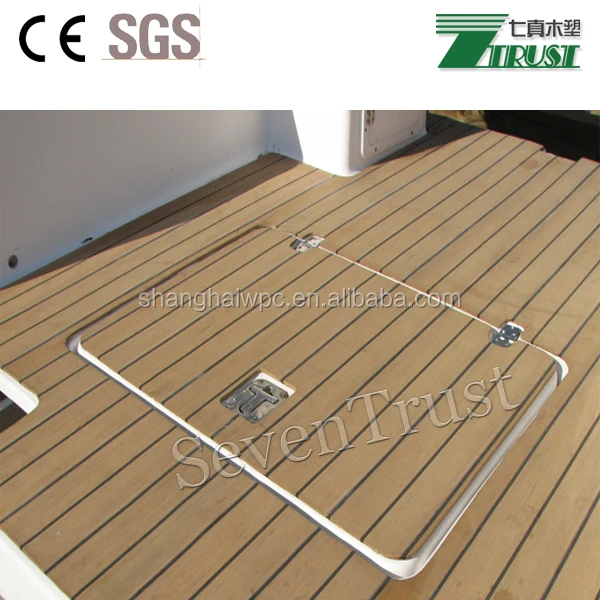 Synthetic pvc teak flooring used for boat marine