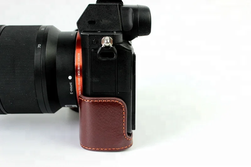 Genuine Leather Camera Base Case Protective Cover for Sonyy A7 Mark II A7II
