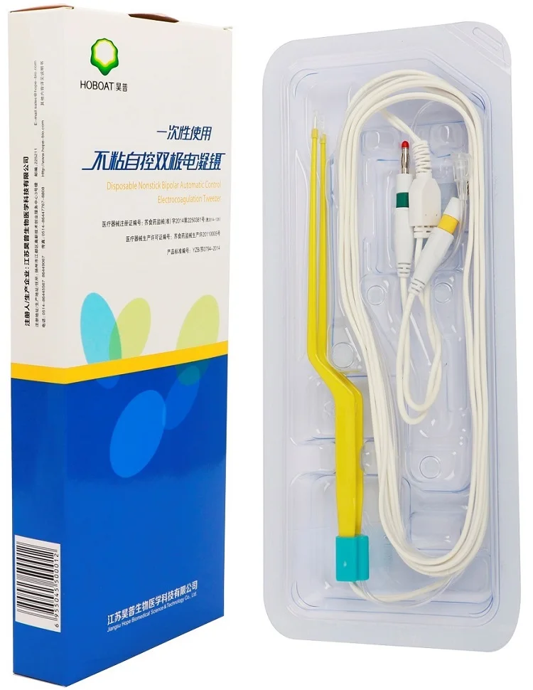 
Electrosurgical disposable diathermy instruments Forceps for Bipolar surgery 