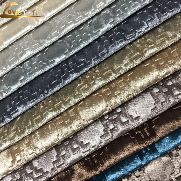 Мебель с 3D тиснением, клетчатая велюровая бархатная ткань для дивана