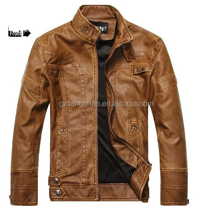 
Men slim fit leather jackets cool coat leather motorcycle fleece jacket motorcycle 