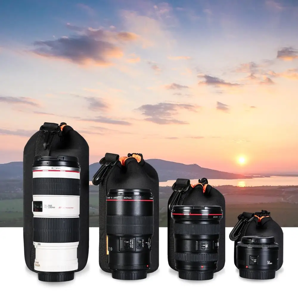 K&F Concept Neoprene Lens pouch bag High-quality thickening environmental-friendly neoprene lens bag