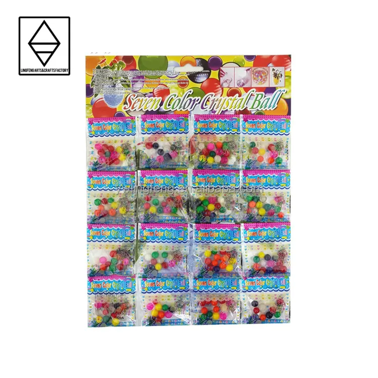 Разноцветные гидрогелевые бусины LF-106-16 linkfun 5-7 мм, био-гелевые шарики, кристальные растягивающиеся бусины для воды