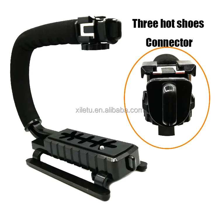XILETU  U1 U2 Grip Pro Stabilizer Video Handle Camera Mobile Phone Stabilizing Handle For Canon Nikon Pentax DV Camera