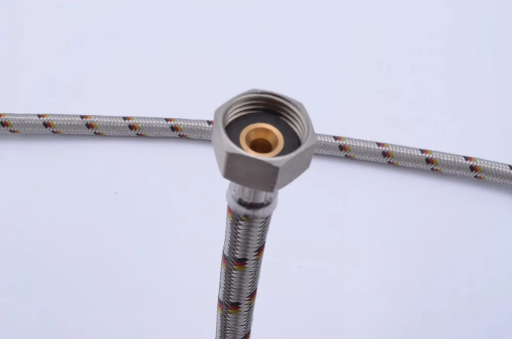 High Quality Basin Inlet Water Stainless Steel Braided Metal Flexible shower hose pipe