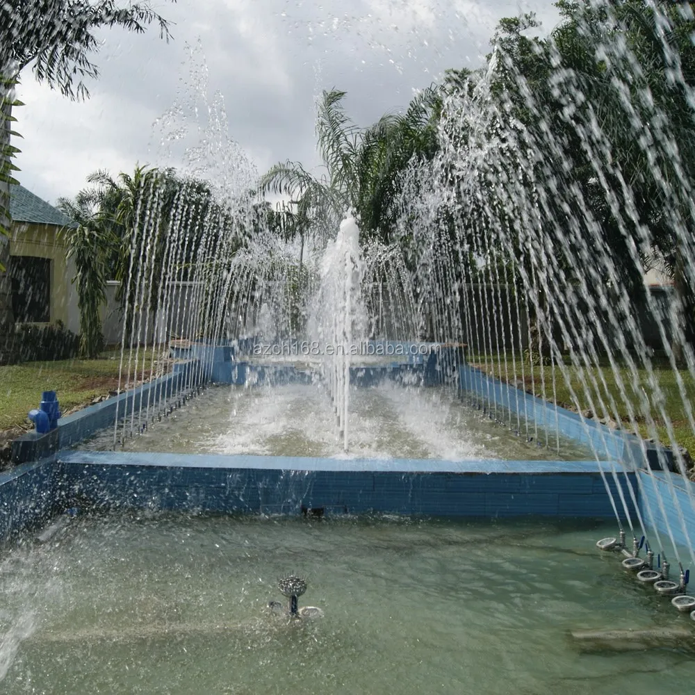 Outdoor water fountain with outdoor round and square music water fountain for hotel in Nigeria