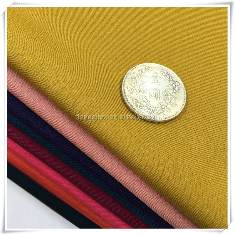 Spandex Elastane Interlock Ponte De Roma Knit Polyester Viscose Fabric