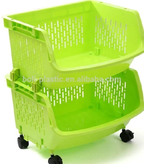 
Hotsales four layers plastic storage rack kitchen wall rack 