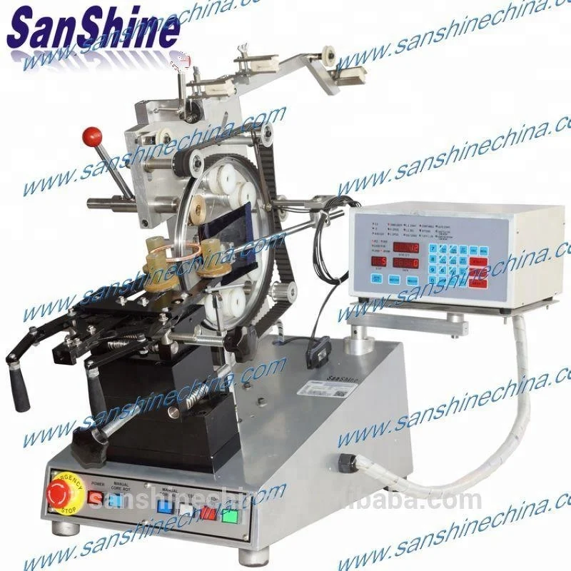 
Shuttle type toroid coil winding machine 