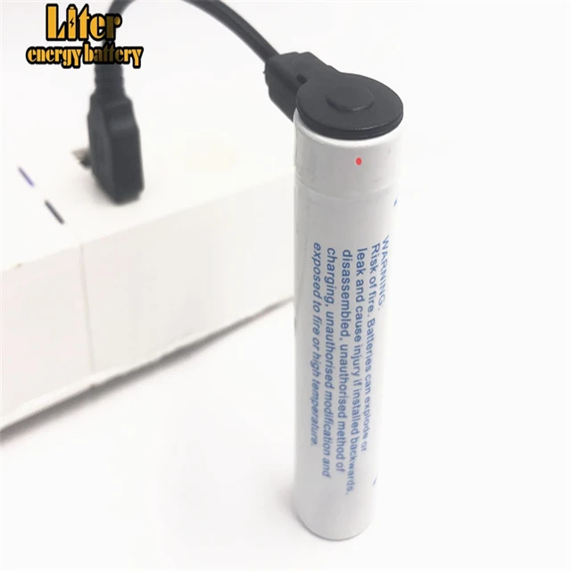 USB 3,7 V 18650, 3400 mAh литий-ионная аккумуляторная батарея USB со светодиодным индикатором постоянного тока
