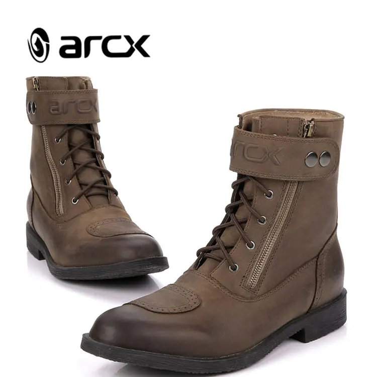 Мужские мотоциклетные ботинки ARCX из натуральной кожи, повседневная прогулочная обувь для езды на мотоцикле, охоты