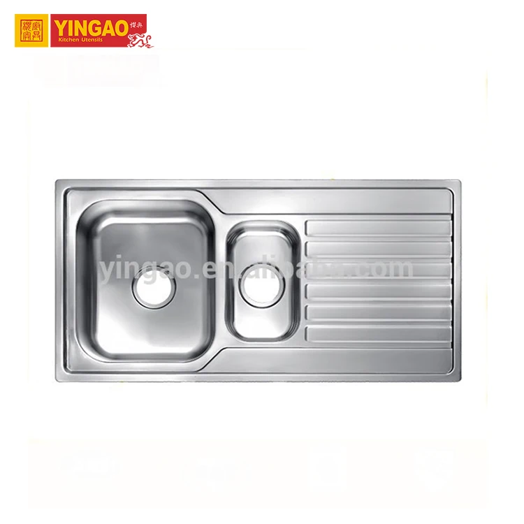 Оптовая продажа, Кухонная мойка с двойной чашей, раковина из нержавеющей стали с дренажной доской