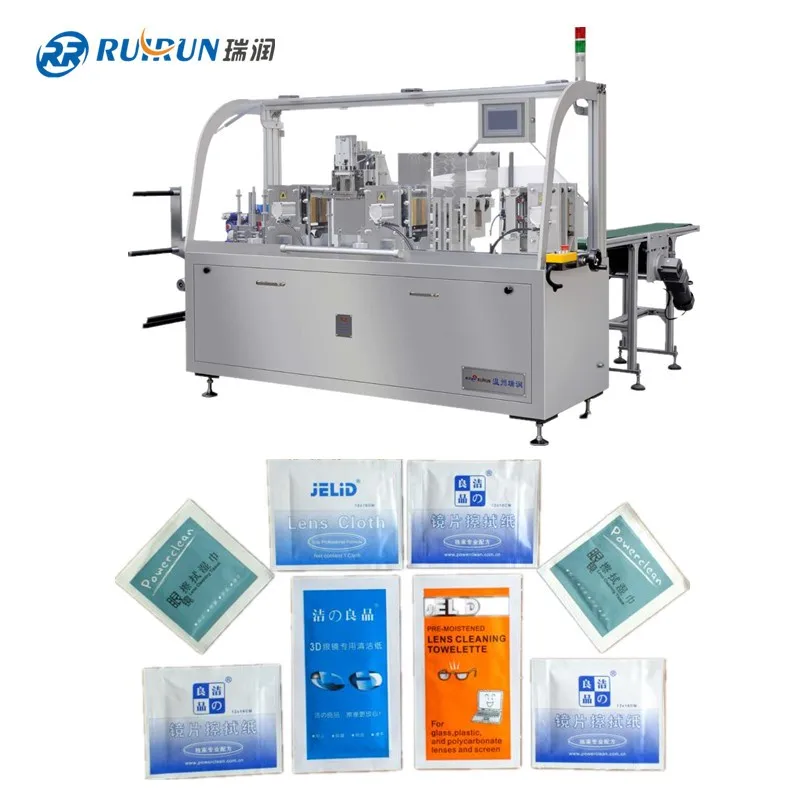 Factory sales disinfecting wet wipes cleaning alcohol wet wipes single pack packaging machine