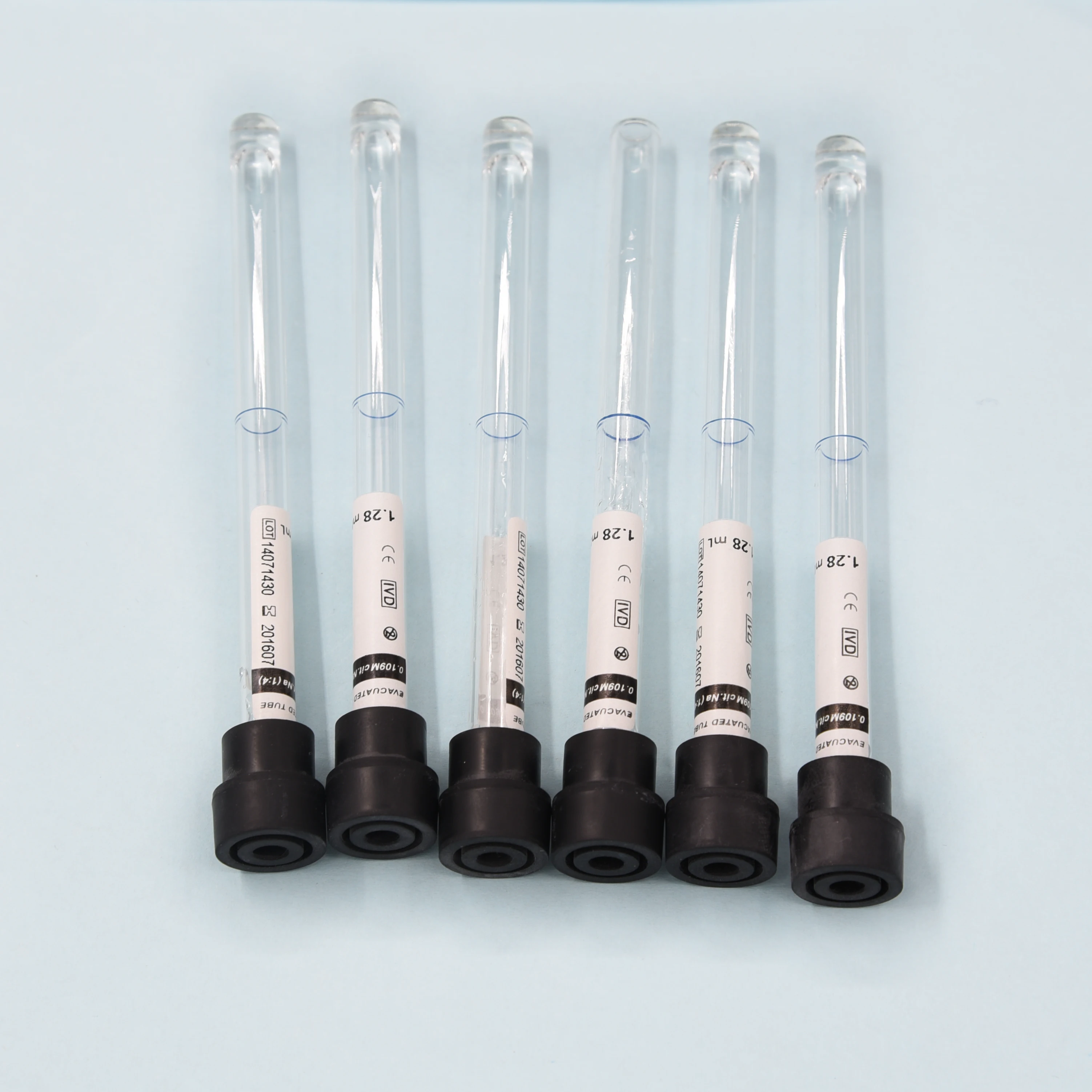 Medical PET or glass plain gel EDTA no additive vacuum blood collection tube