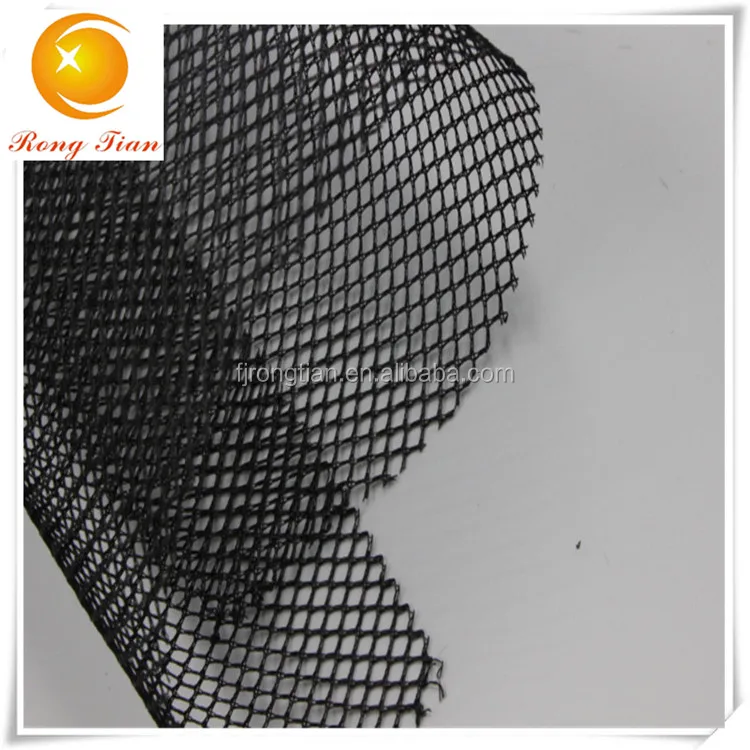 New black rhombus mesh fabric,polyester diamond big hole net