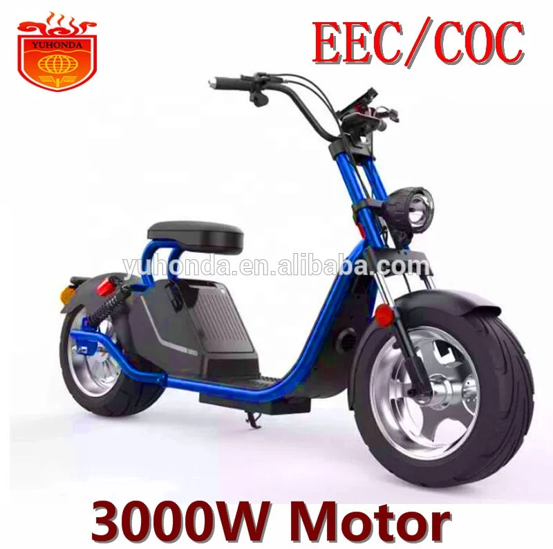 2019 new EEC/COC City coco Electric Scooter 3000W Motor with Removable Lithium Battery