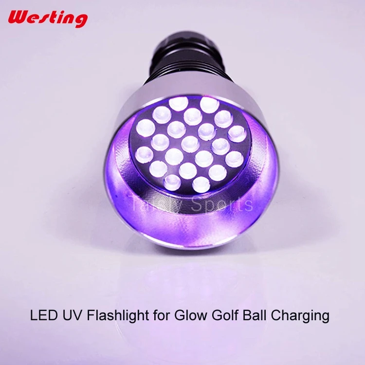 24 LED UV Flashlight for Glow Golf Ball Charging