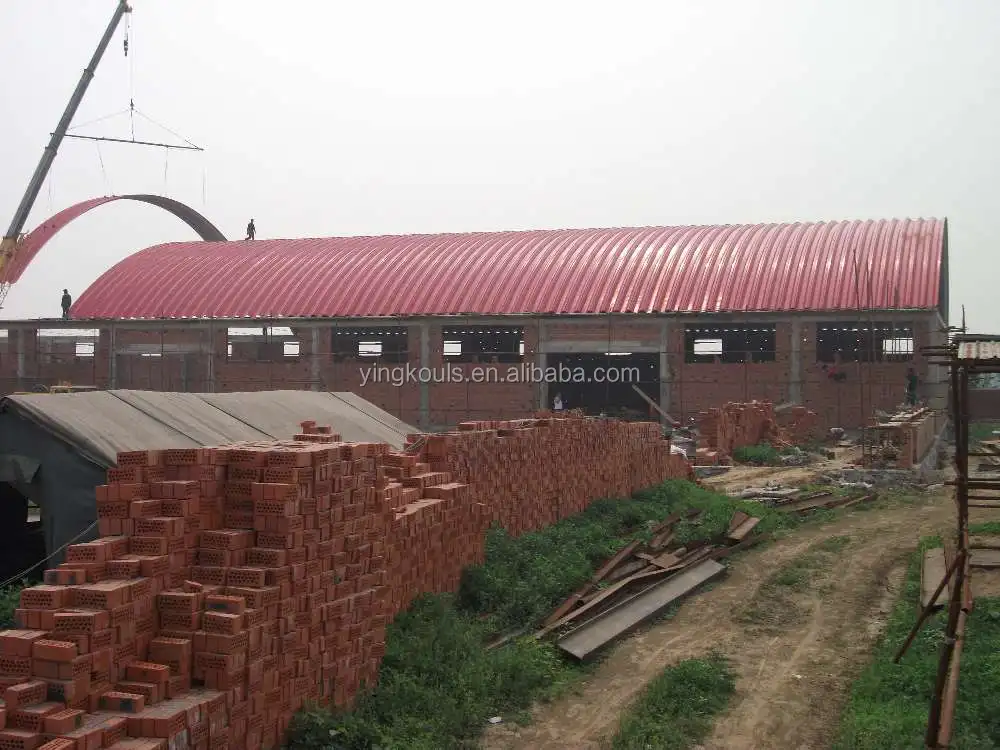 Longshun Frameless Hangar 680 Curve Roof Sheet Machine