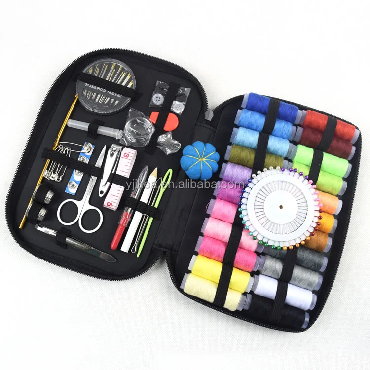 Hot Sale 126pcs Accessories Black Bag Best Sewing Kit For Home
